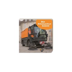 Die Kehrmaschine kommt Подметальная машина идет