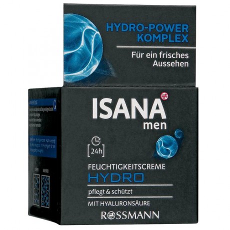 ISANA men Hydro Увлажняющий крем для мужчин, для сухой кожи, 50 г