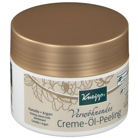 Kneipp Verwoehnendes Creme-Oel-Peeling, 200 ml, Kneipp питательный сахарный скраб для тела с аргановым маслом и маслом камелии, 200 мл