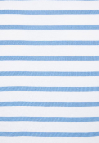 Tommy Hilfiger SLIM BOAT Neck 3/4 Sleeve Long sleeved top sky cloud/white SLIM BOAT Neck Рукав 3/4 Топ с длинными рукавами небо облако/белый