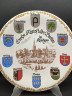 Тарелка сувенирная винтажная Lusa с гербами "Бреттен", фарфор, 30 см, Германия, 1970-80гг.