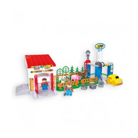 Kinder Bauernhof Set Bausteine Набор строительных блоков для детской фермы