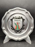 Тарелка декоративная винтажная "Герб общины Рорбах" / Серия "Геральдика", яркий декор, олово (95%), 23 см, Германия, 1970-80гг.