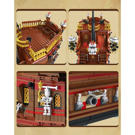 Klemmbausteinset reobrix Piratenschiff 66010 Комплект клеммных колодок reobrix пиратский корабль 66010