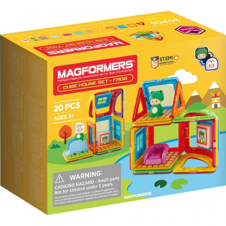 MAGFORMERS Magformers Cube House Frog Кубическая домашняя лягушка Магформера