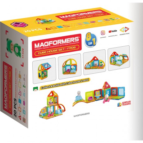MAGFORMERS Magformers Cube House Frog Кубическая домашняя лягушка Магформера
