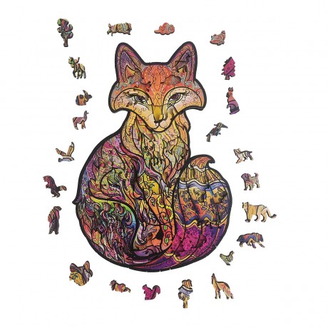 ANIWOOD Holz-Puzzle Fuchs M (150 Teile) Деревянный Пазл Лисица М (150 деталей)