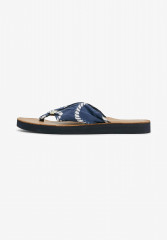 Tommy Hilfiger ELEVATED ROPE PRINT T-bar sandals space blue ELEVATED ROPE PRINT Сандалии с Т-образной перемычкой космический синий