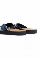 Tommy Hilfiger ELEVATED ROPE PRINT T-bar sandals space blue ELEVATED ROPE PRINT Сандалии с Т-образной перемычкой космический синий