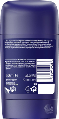 NIVEA MEN Fresh Active Deodorant Stick, 50 ml, Нивеа Мужской дезодорант стик, 0% алюминия, формула INFINIFRESH, 48ч защита, 50 мл