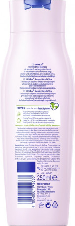 NIVEA Hairmilk Shine Glanz Shampoo, 250 ml, Нивеа Шампунь для блеска, миндальное молоко и экстракт магнолии, восстановление, 250 мл