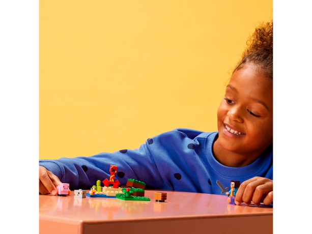 Lego Der Hinterhalt des Creeper Засада Крипера