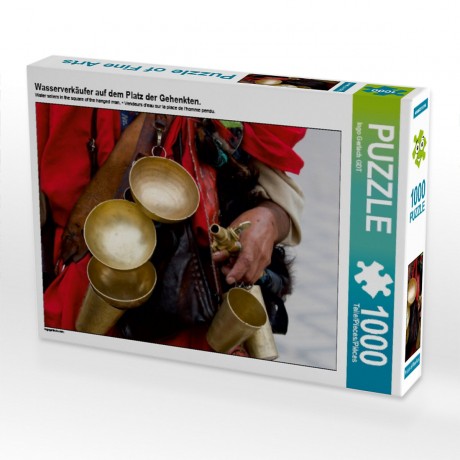 CALVENDO Puzzle CALVENDO Puzzle Wasserverkaufer auf dem Platz der Gehenkten. Пазл CALVENDO Puzzle Продавец воды на площади повешенного.