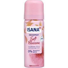 ISANA Deospray Soft Blossom Reisegroesse 50ml, Изана Дезодорант-спрей, нежный цветочный аромат, 24ч защита, дорожный размер, 50 мл