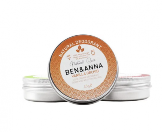 BEN&ANNA Deocreme Vanilla Orchid 45g, Ben & Anna Натуральный крем дезодорант Ваниль и орхидея, 45 г