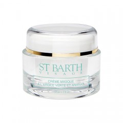 Ligne St Barth VISAGE Creme Maske Grune Tonerde und Ananas Крем-маска для лица с зеленой глиной и ананасом с матирующим и подтягивающим эффектом для комбинированной и жирной кожи, 50 г
