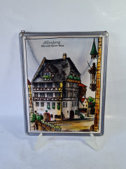 Картина винтажная "Нюрнберг", на стекле с металлич.цепочкой, 29 x 23 см, Германия, 1960-70гг.