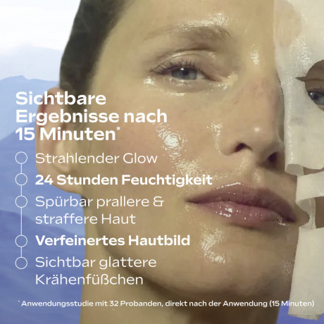 WELEDA Exo Boost Collagen Tuchmaske Blauer Enzian, 20 ml, Тканевая маска Exo Boost Collagen с синей горечавкой и комплексом Collagen+ Active, 20 мл