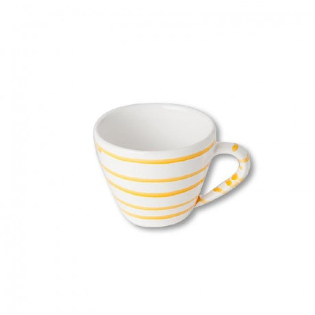 Gmundner Keramik Gmundner Keramik Gelbgeflammt Cappuccino-Obertasse 0,16 L / h: 6,8 cm Чашка для капучино Gmundner Ceramics с желтым пламенем 0,16 л / высота: 6,8 см