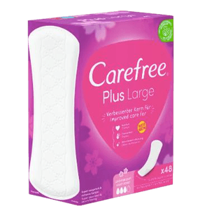 Carefree  Slipeinlagen Large Plus leichter Duft, Прокладки ежедневные Large Plus с легким ароматом, 48 шт, 2 упаковки (96 шт)