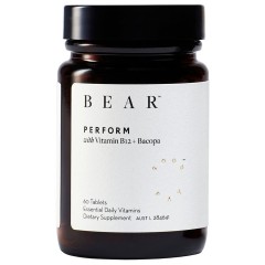 Bear Vitamin B12 &amp; Bacopa Nahrungserganzungsmittel PERFORM, 60 шт.