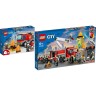 City Fire 2er Set: 60280 Feuerwehrauto + 60282 Mobile Feuerwehreinsatzzentrale ЛЕГО Пожарная машина с лестницей+Команда пожарных