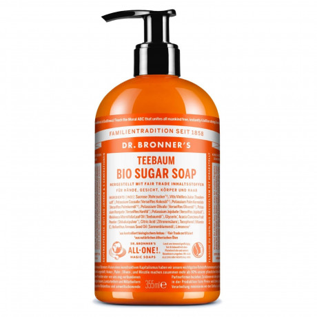 Dr. Bronner's Teebaum Bio Sugar Soap  Органическое сахарное мыло с чайным деревом