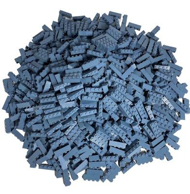 LEGO LEGO 1x4 Steine Sandblau - 1.000 Stuck -Sandblue Bricks 3010 LEGO 1x4 Bricks Sand Blue — 1000 штук — Sandblue Bricks 3010