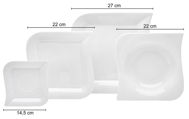 Van Well Van Well Kombiservice 30-tlg. OPERA Weiss Комбинированный сервиз Van Well 30 шт. ОПЕРА