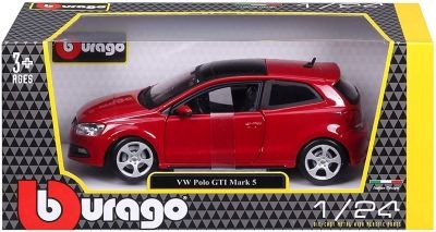 Bburago Modellauto VW Polo GTI Mark 5  (rot Модель автомобиля VW Polo GTI Mark 5 (красный