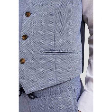 WE Fashion Jungen-Slim-Fit-Weste in melierter Optik Blazer fur Jungen Приталенный жилет для мальчика в крапинку Блейзер для мальчика