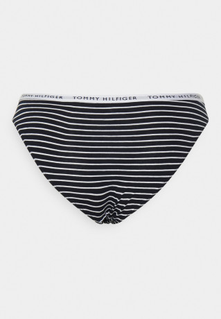Tommy Hilfiger BIKINI PRINT 3 PACK Briefs white/light pink 3 НАБОР С ПРИНТОМ БИКИНИ Трусы белый/светло-розовый