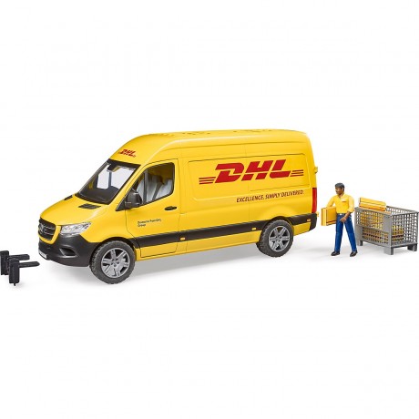 Bruder MB Sprinter DHL mit Fahrer und Zubehor MB Sprinter DHL с водителем и аксессуарами