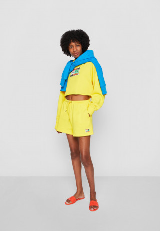 Tommy Hilfiger TOMMY HILFIGER X ANDY WARHOL FLAG CROPPED HOODIE Sweatshirt vivid yellow TOMMY HILFIGER X ANDY WARHOL FLAG CROPPED HOODIE толстовка ярко-желтый