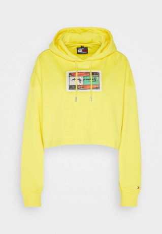 Tommy Hilfiger TOMMY HILFIGER X ANDY WARHOL FLAG CROPPED HOODIE Sweatshirt vivid yellow TOMMY HILFIGER X ANDY WARHOL FLAG CROPPED HOODIE толстовка ярко-желтый