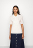 Tommy Hilfiger REG STRIPE Polo shirt Breton Ecru/Pastel Pink REG STRIPE Рубашка поло Бретонский экрю/Пастельно-розовый