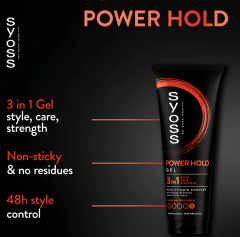Syoss Power Hold Styling Gel mit extra starker Fixierung Гель для укладки волос с очень сильной фиксацией 250мл