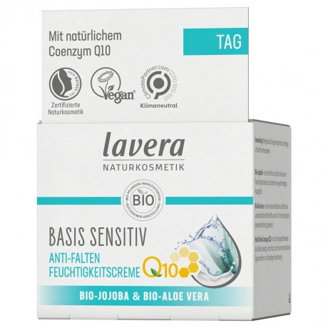 lavera Basis Sensitive Anti-Falten Feuchtigkeitscreme Q10  Базовый увлажняющий крем против морщин для чувствительной кожи Q10