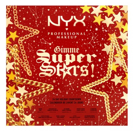NYX Professional Makeup Gimme SuperStars! 24 Days 2022 Адвент-календарь, 24 бьюти-сюрприза