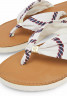 Tommy Hilfiger ELEVATED ROPE PRINT T-bar sandals weathered white ELEVATED ROPE PRINT Сандалии с Т-образной перемычкой выветрившийся белый
