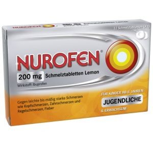 Nurofen (Нурофен) 200 mg Schmelztabletten Lemon Jugendliche 12 шт