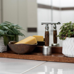 Firsteco Bambus-Nass-Rasierhobel Set 5 tlg.  Бамбуковый набор безопасных бритв для влажной уборки, 5 шт.