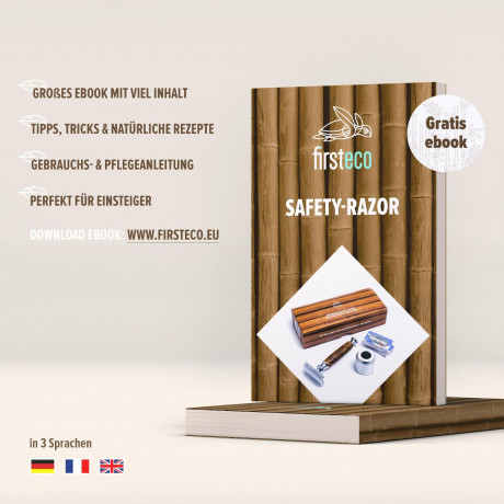 Firsteco Bambus-Nass-Rasierhobel Set 5 tlg. Бамбуковый набор безопасных бритв для влажной уборки, 5 шт.