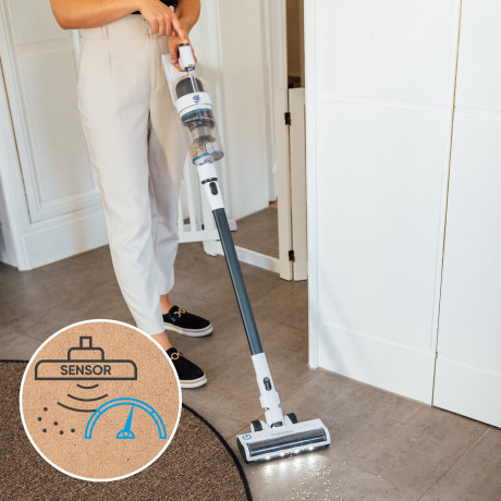 hoogo hoogo Akku-Hand-und Stielstaubsauger S6, 400,00 W, beutellos, extra leise, 90min Laufzeit, selbstreinigend, LED, fur Allergiker беспроводной ручной пылесос hoogo S6, 400,00 Вт, без мешка, очень тихий, время работы 90 минут, самоочистка, светодиод,