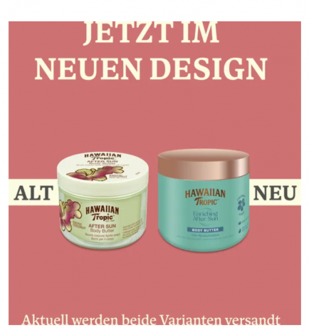 Hawaiian Tropic Enriching After Sun Body Butter 250ml, Масло для тела после загара, с экстрактами кокосового масла, масла ши и масла авокадо, 250 мл