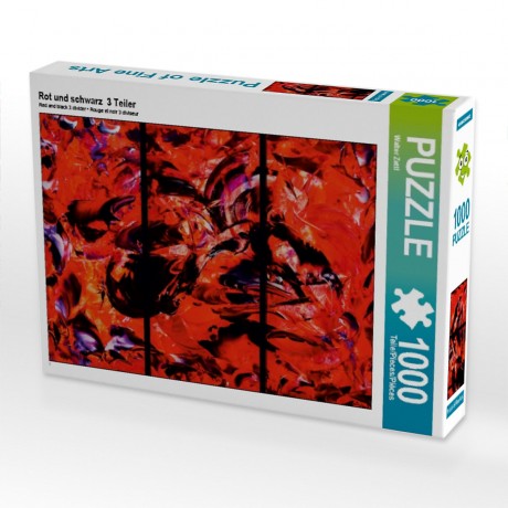 CALVENDO Puzzle CALVENDO Puzzle Rot und schwarz 3 Teiler Пазл CALVENDO Пазл красный и черный 3 детали