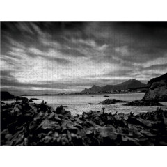 CALVENDO Puzzle CALVENDO Puzzle Mittsommernacht an der Kuste in Ramberg Пазл CALVENDO Puzzle Летняя ночь на побережье в Рамберге