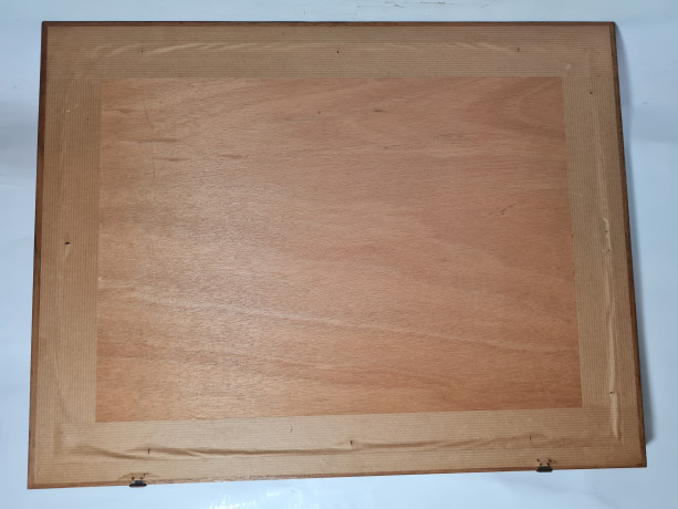 Картина винтажная "Непорочная царица Вселенной", в деревянной раме, 53 x 41 см, Германия, 1960-1970гг.