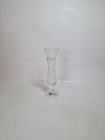 Ваза винтажная, хрусталь, 16 x 5,5 см, Чехословакия, 1960-70гг.