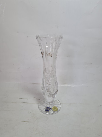Ваза винтажная, хрусталь, 16 x 5,5 см, Чехословакия, 1960-70гг.